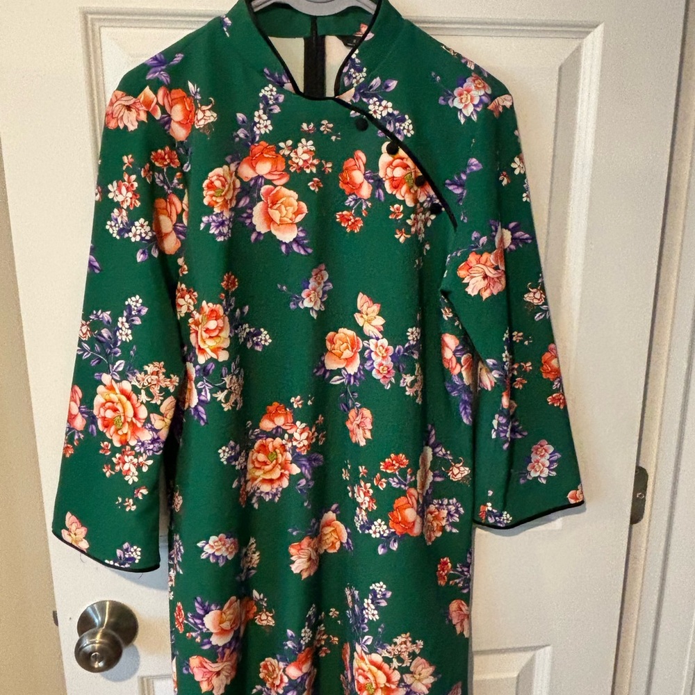Floral Green Dress
